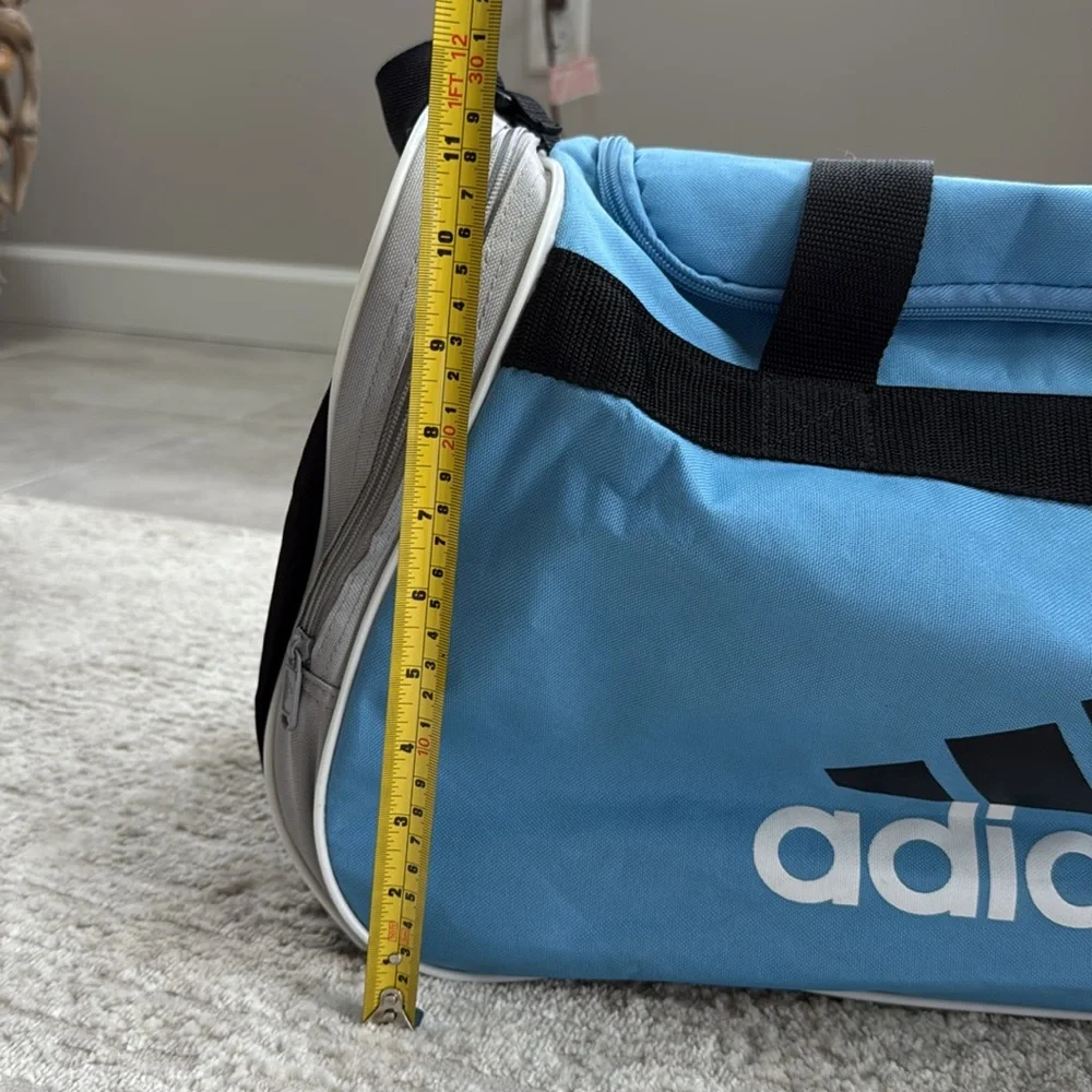 Gently Used Adidas Blue 2 Pocket 2Set Handles- Medium-Size-Heavier Weight Canvas